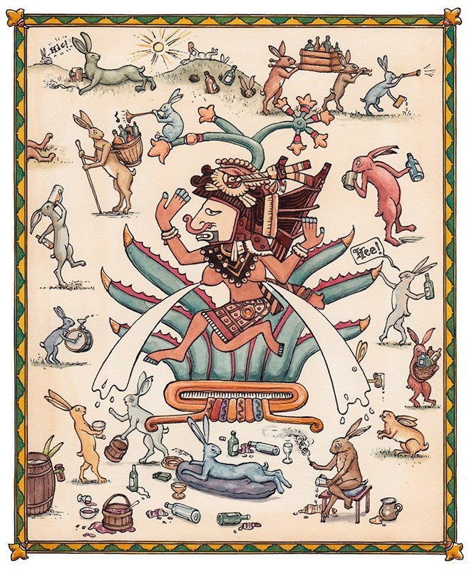 Ilustración de la diosa Mayahuel